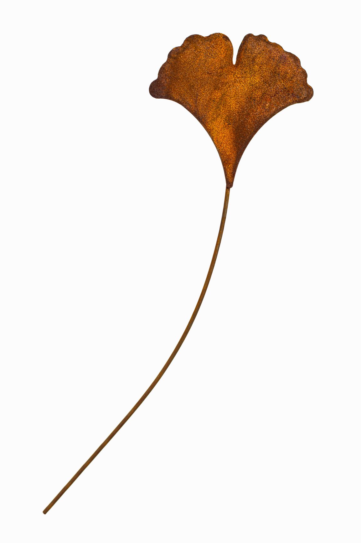 Ginkgo Blatt Rost Deko für Garten Terrasse oder Balkon