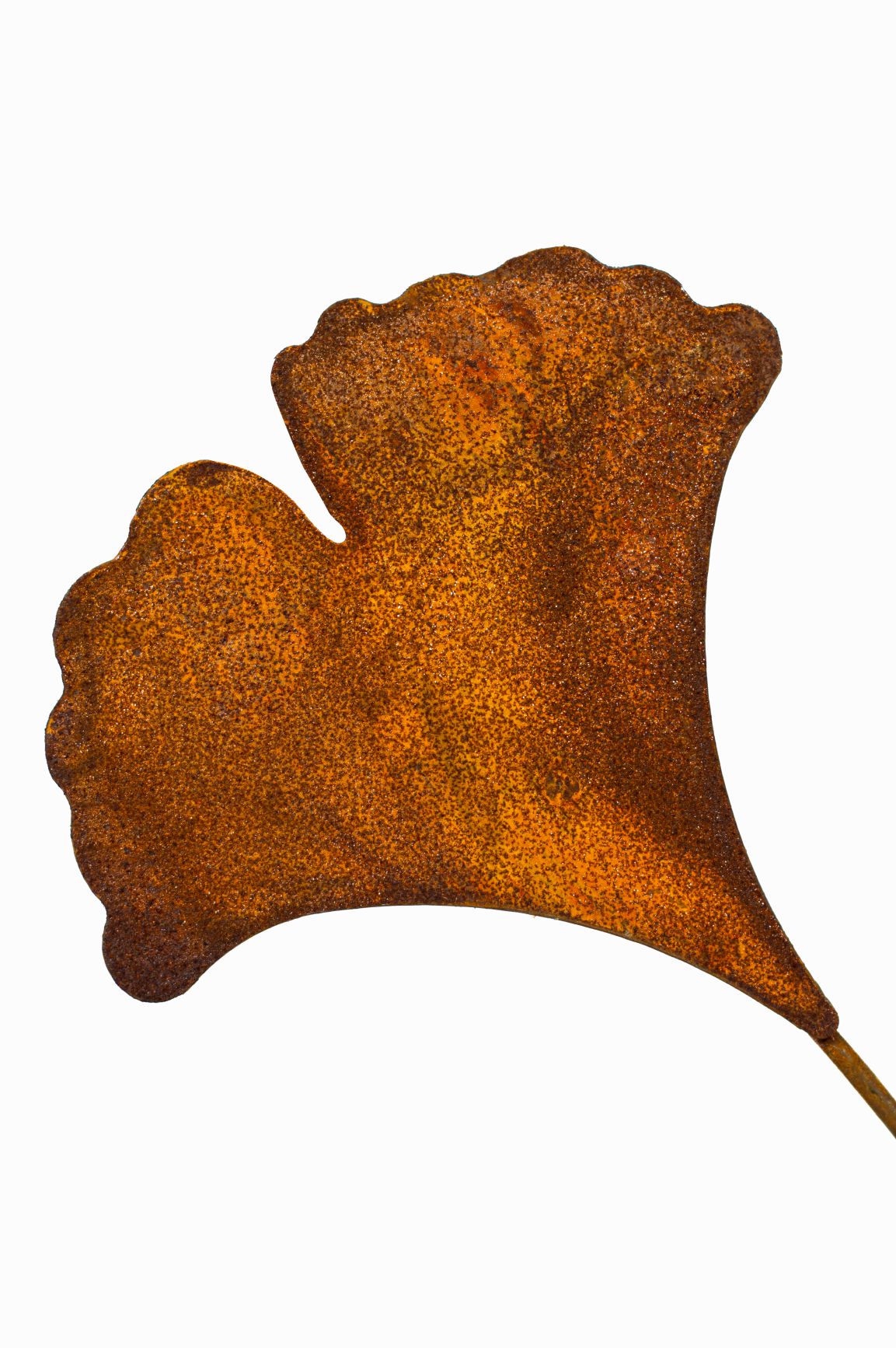 Ginkgo Blatt Rost Deko für Garten Terrasse oder Balkon