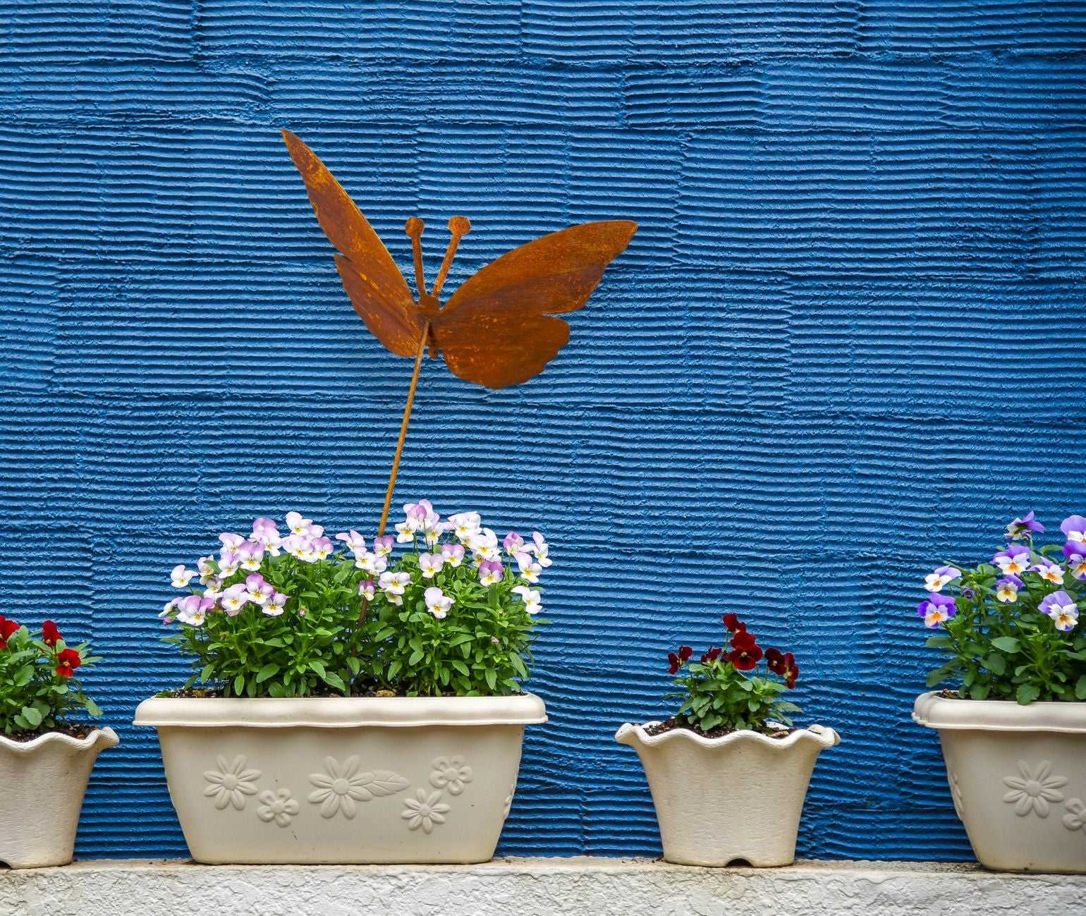 Deko Schmetterling Metall - Metallfiguren Garten - Garten Deko Vintage