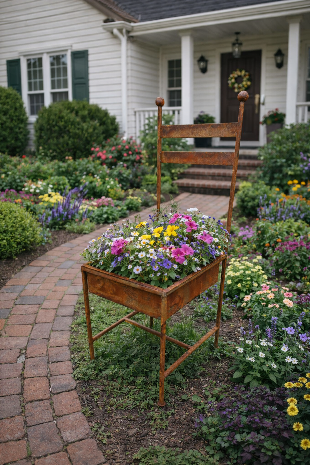 Rost Deko Stuhl - Vintage Dekoration