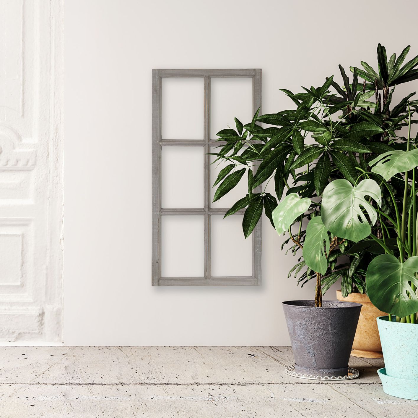 Deko-Vintage Stallfenster im Landhausstil